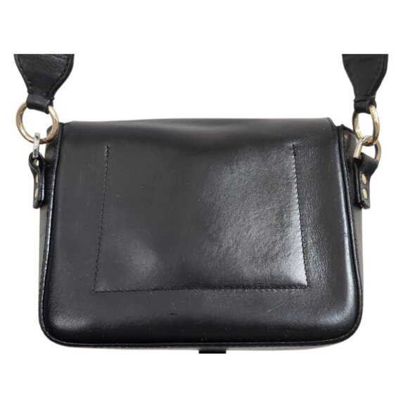 SOPHIE HULME Black Smooth Matte Leather Crossbody Bag - Picture 7 of 16